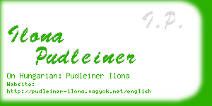 ilona pudleiner business card